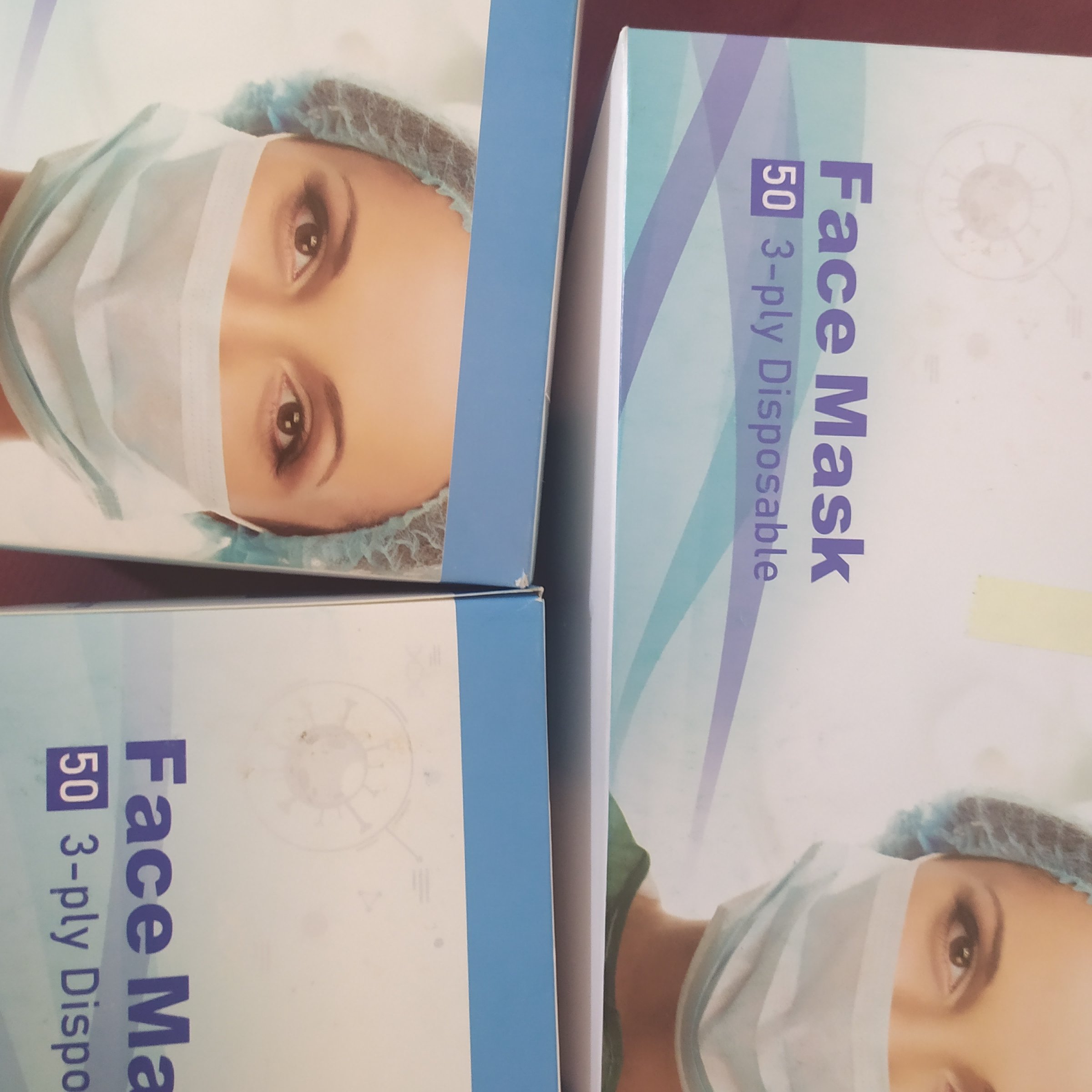 ماسک 3لایه بهداشتی ملت بلون (2بسته 50 عددی)