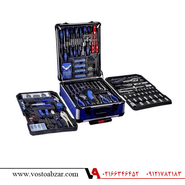 جعبه ابزار چمدانی 187 پارچه باس مدل Box-187