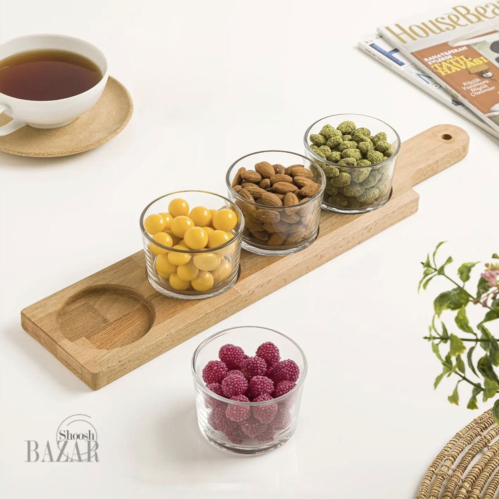 اردوخوری کاسه گرد 4 عددی لیمون کد 2223