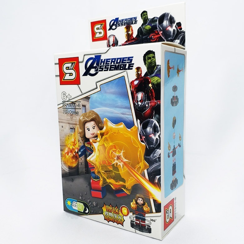 لگو هیرو اسمبل شخصیت کاپیتان مارول 23 تکه