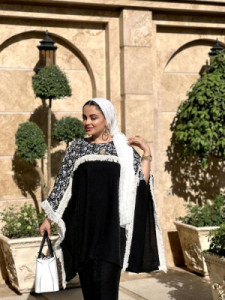 پانچو زنانه کرپ مدل پانچ مدل الهام