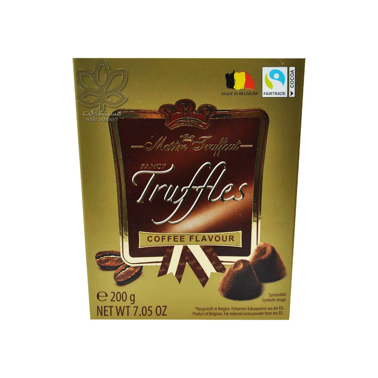 ترافل شکلاتی طعم قهوه 200 گرم بلژیک - maitre truffout