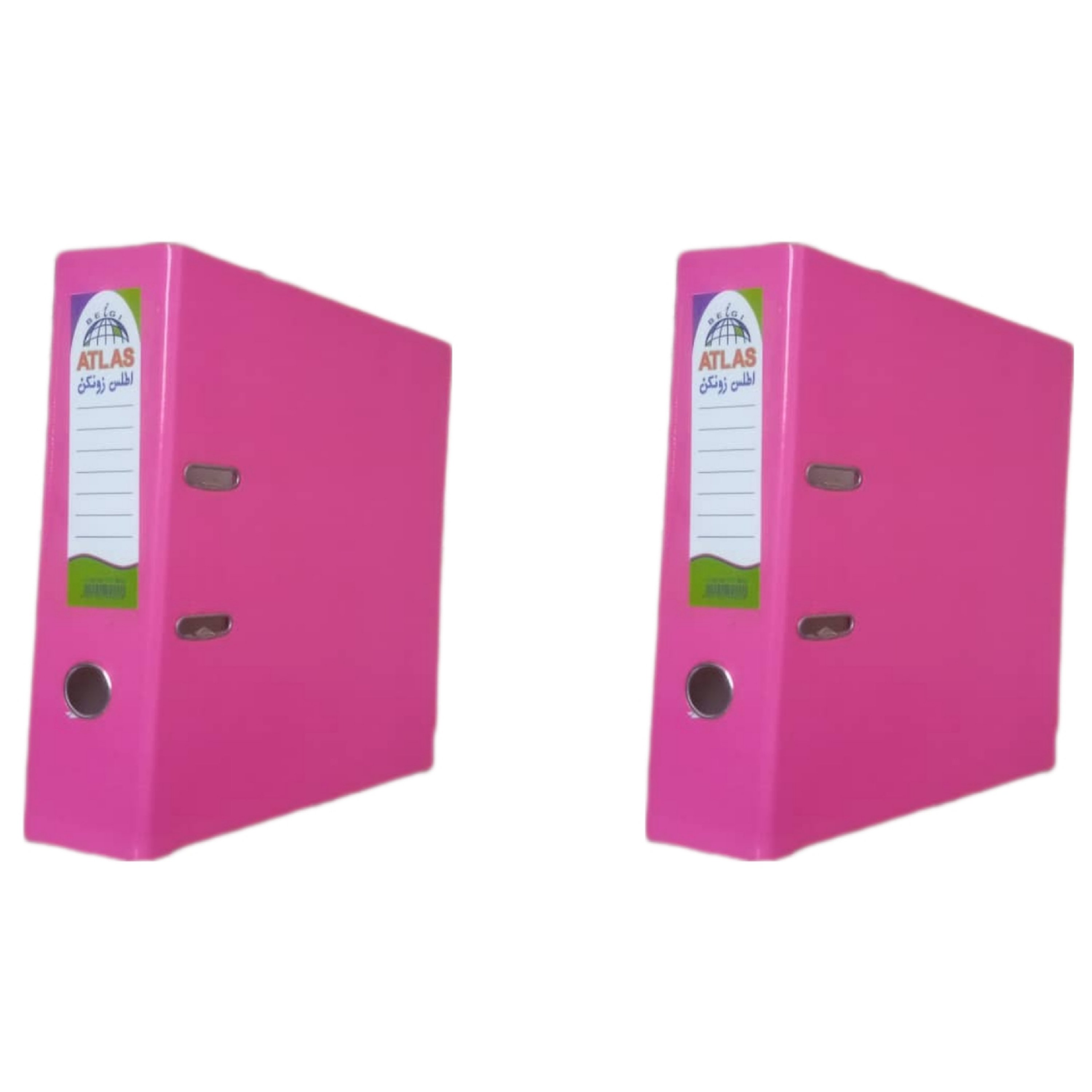 زونکنA4 سلفونی لبه فلزی تیگل دار صورتی ( بسته 2 عددی)