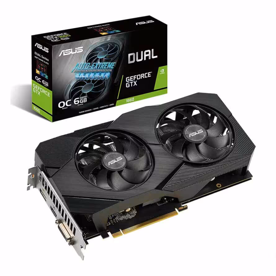 خرید کارت گرافیک ایسوس Graphics ASUS DUAL GTX1660 O6G EVO با بهترین قیمت