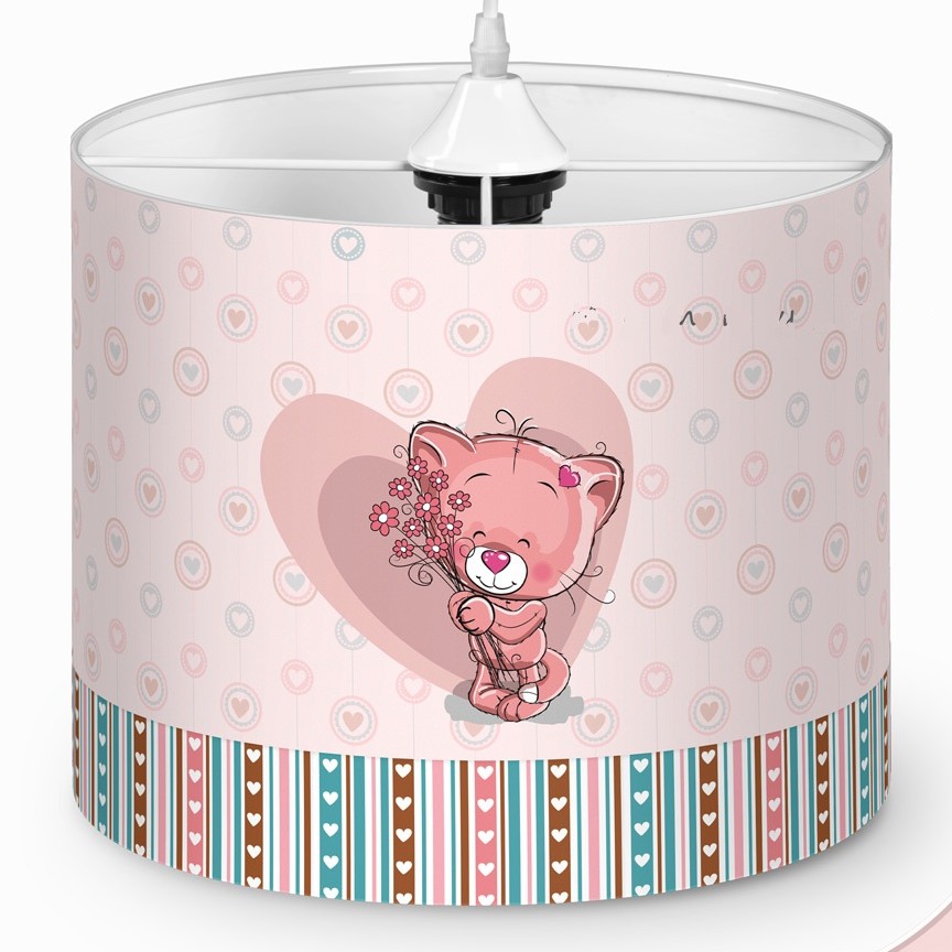 لوستر  کودک طرح گربه و قلب کد 8910