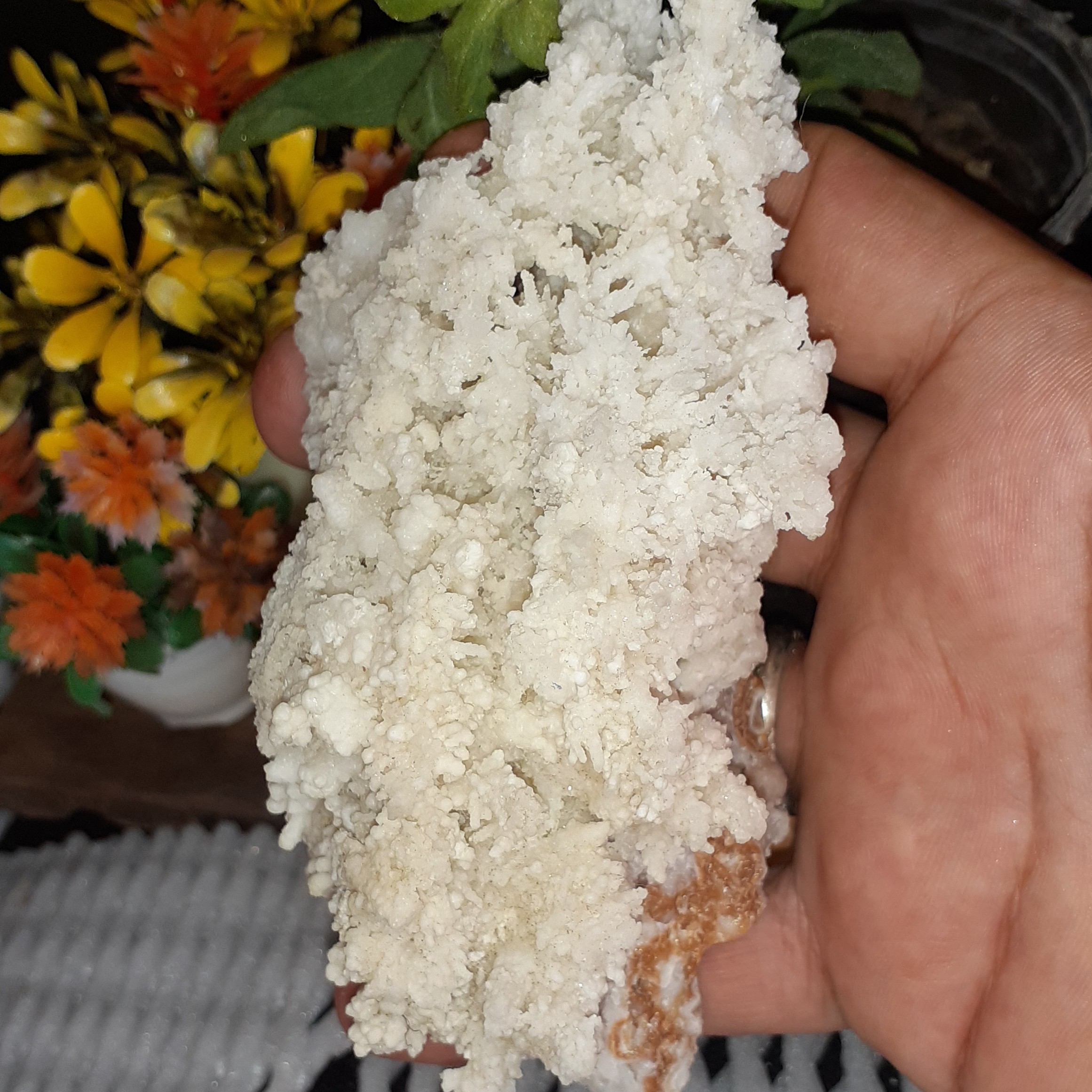 آراگونیت کلکسیونی سفید کمیاب خاص و متفاوت 