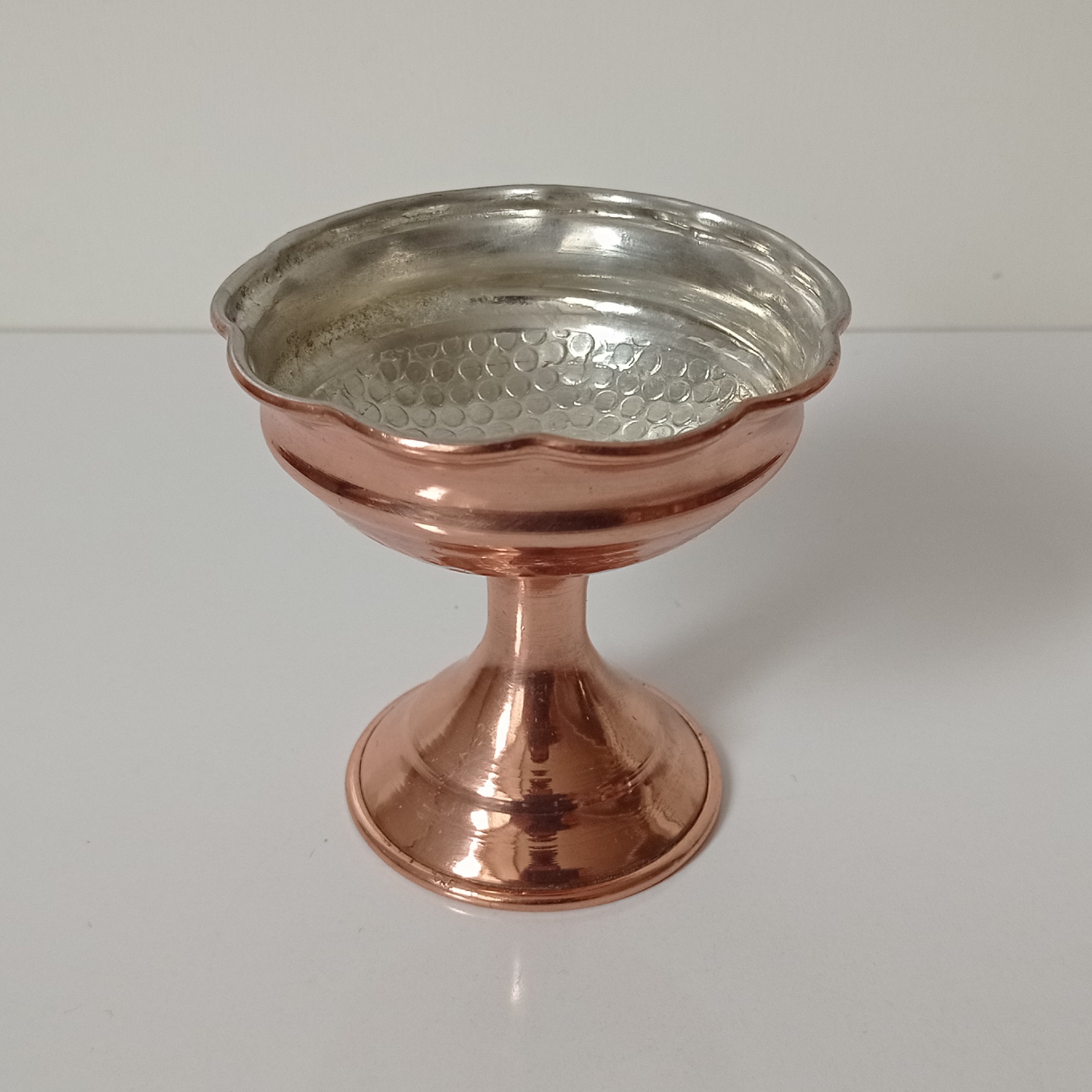 بستنی خوری تک پایه مسی کوچک نانو شده زنجانیها تک عددی