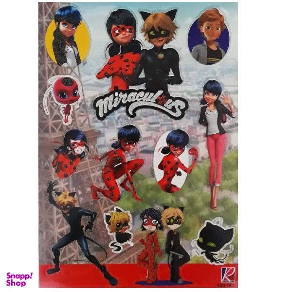 برچسب طرح دختر کفشدوزکی کد 022