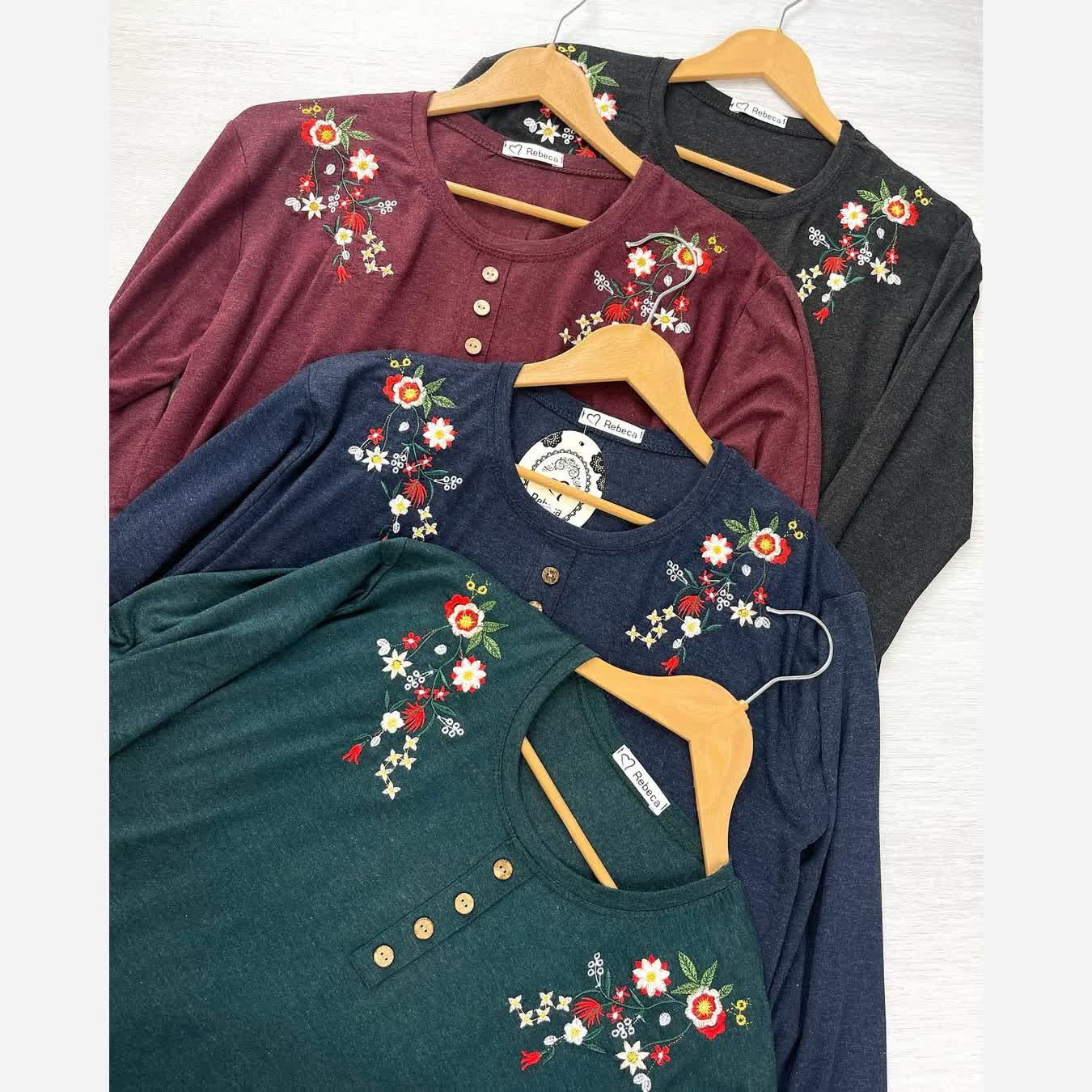 بلوز مجلسی سایز بزرگ 44 تا 54 موهر ترک گلدوزی بلوز مجلسی عید بهاره سایز بزرگ گلدوزی شده 