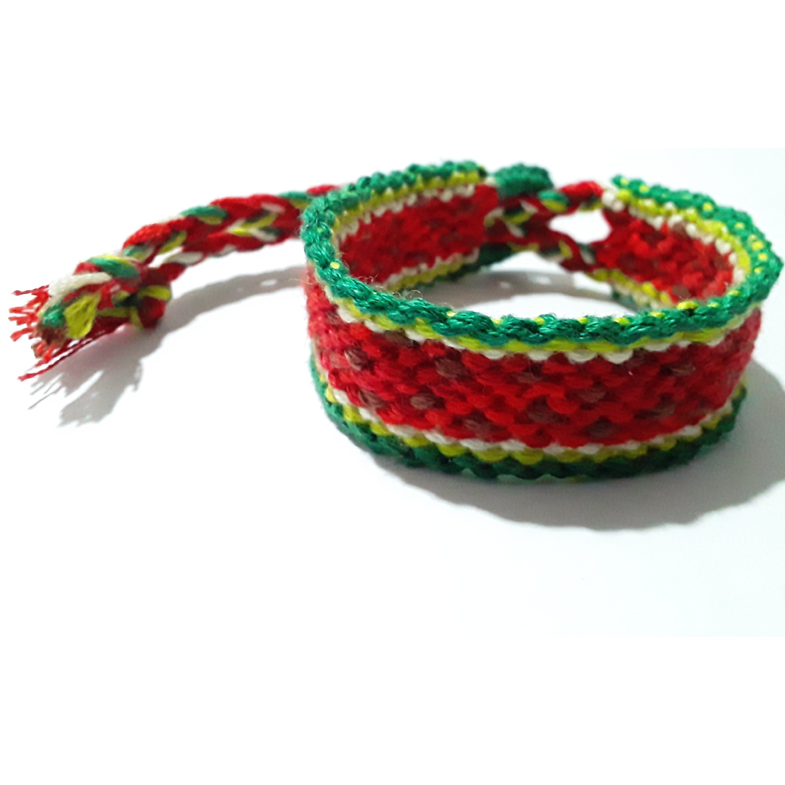 دستبند دوستی یلدایی طرح هندوانه