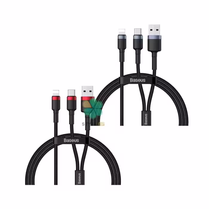 کابل شارژ لایتنینگ به تایپ سی و یو اس بی بیسوس Baseus CATKLF-ELG1