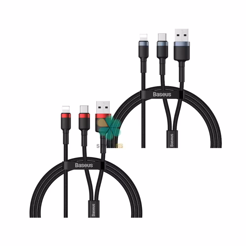کابل شارژ لایتنینگ به تایپ سی و یو اس بی بیسوس Baseus CATKLF-ELG1