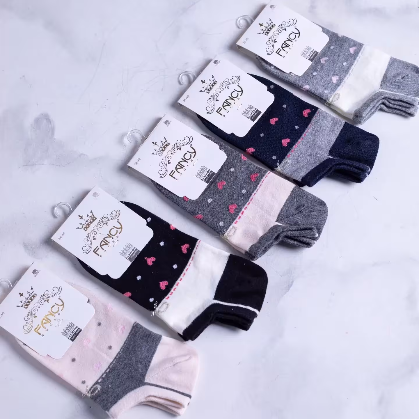 جوراب مچی فانتزی طرح دار 