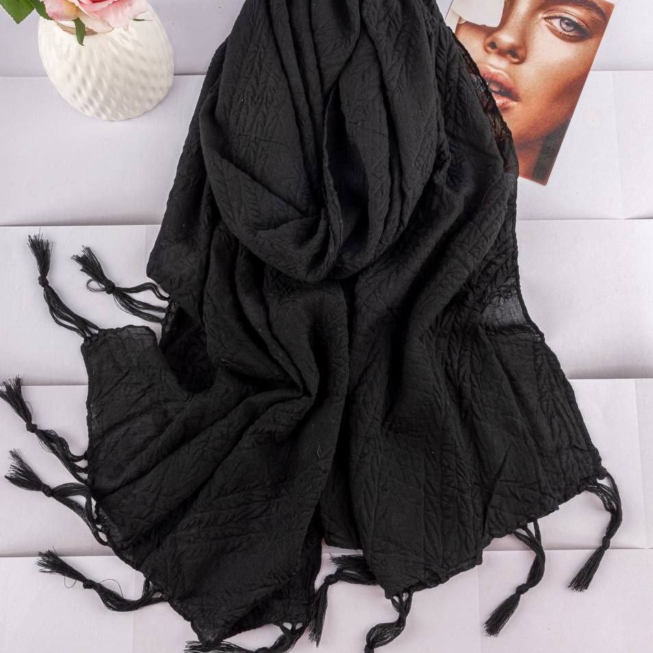 شال پلیسه سرخپوستی مشکی