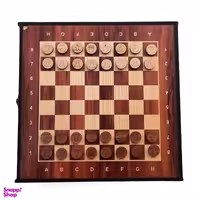 مجموعه شش بازی منچ و مارپله و شطرنج چوبی مدل گیم برد کد 0127