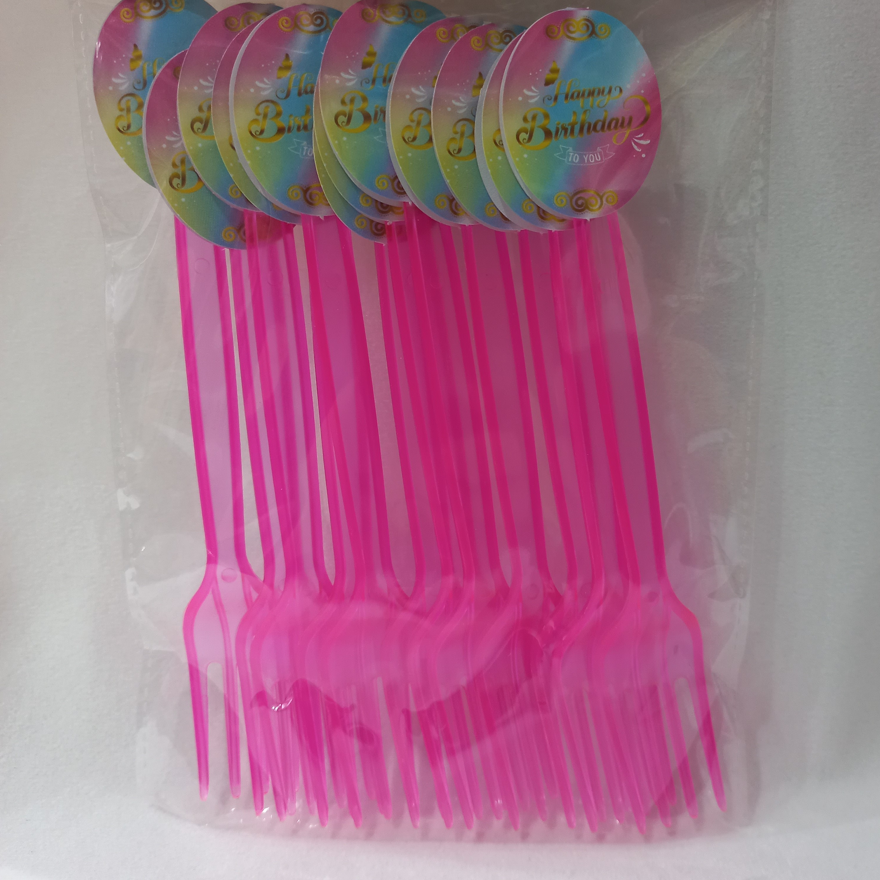 تم تولد چنگال تم رنگین کمان جدید(پک12عددی)