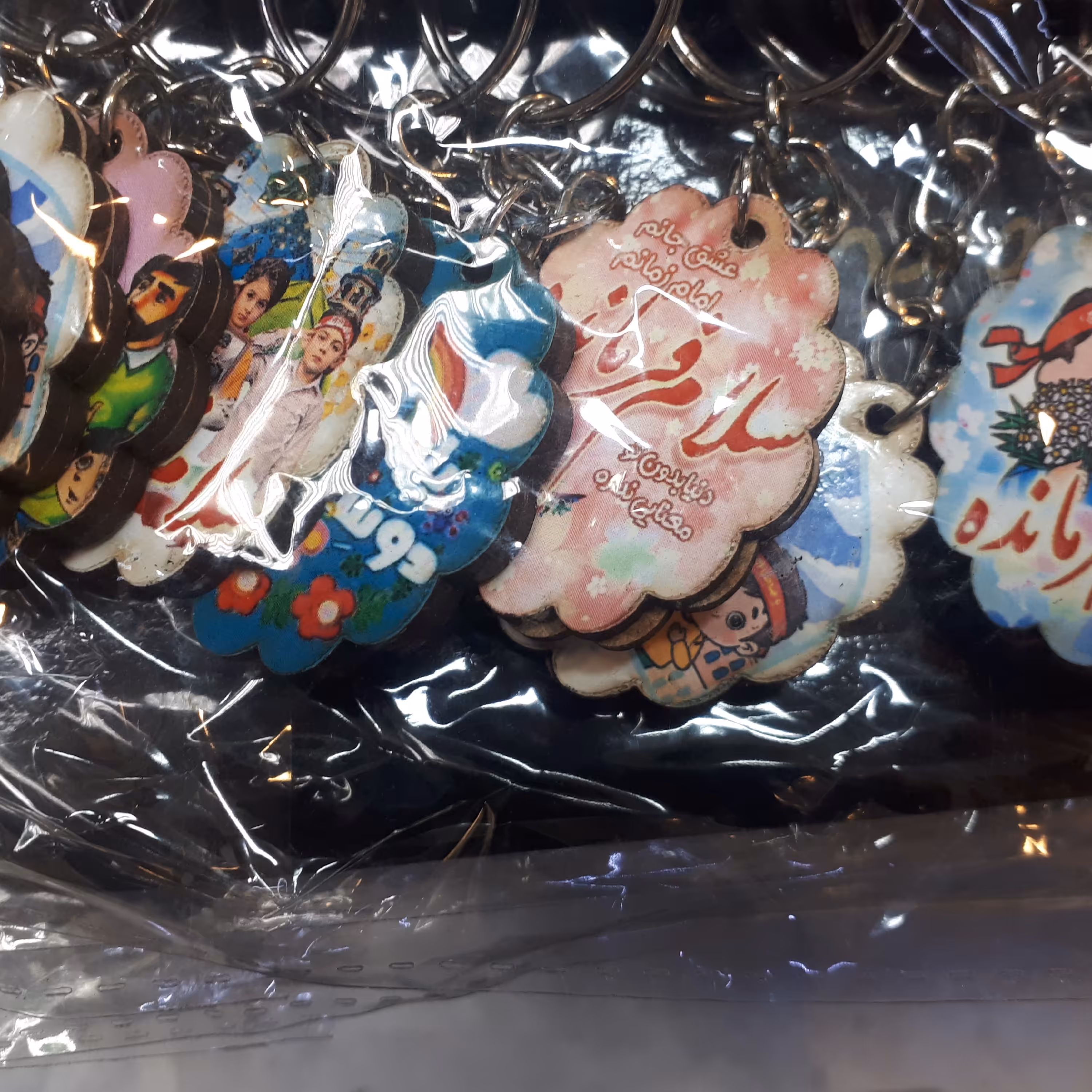 جاکلیدی مدل چوبی دوطرفه طرح کودک با ذکر امام زمان علیه السلام