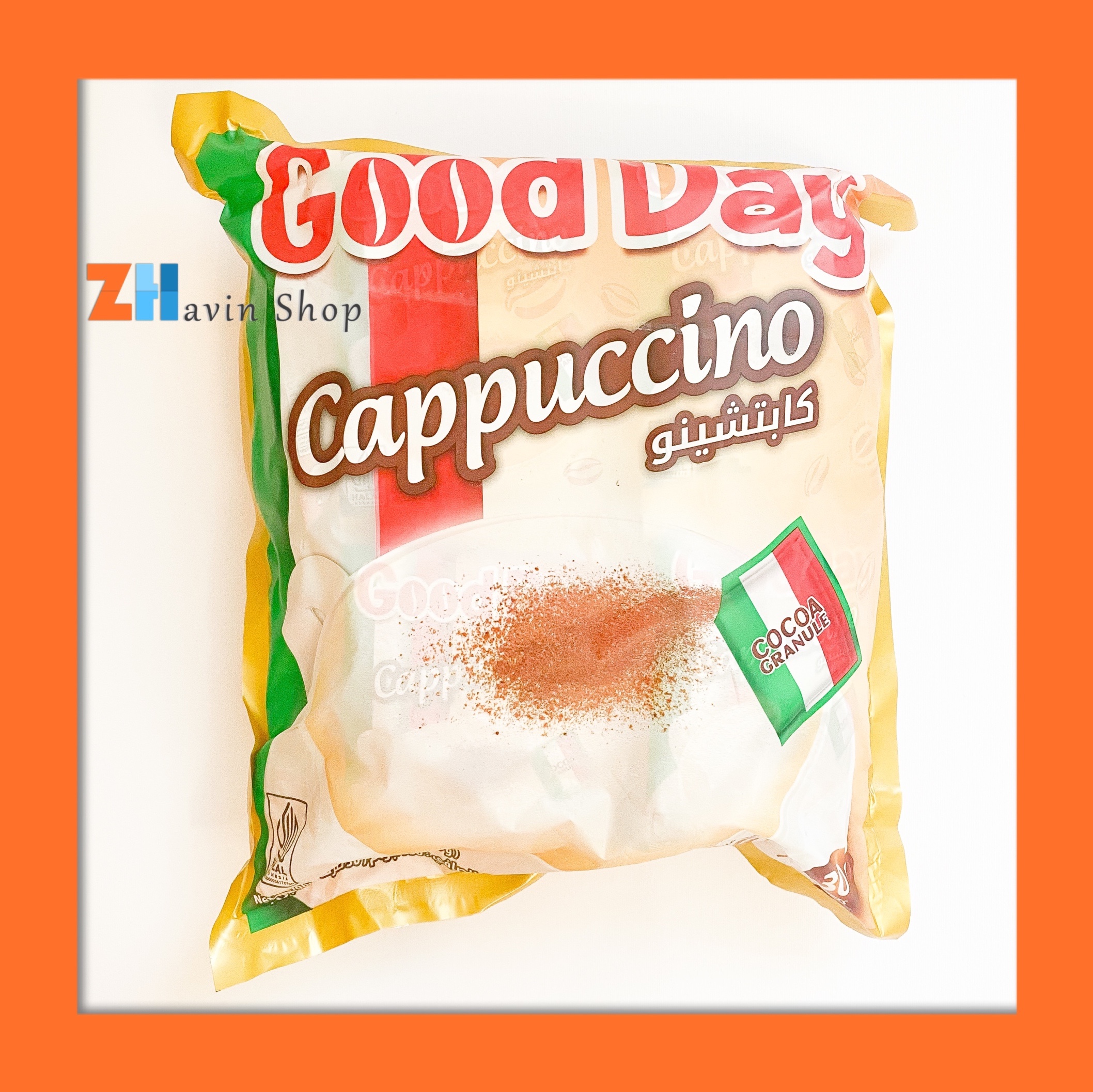 کاپوچینو فوری 30 عددی همراه با پودر شکلات گود دی Good Day