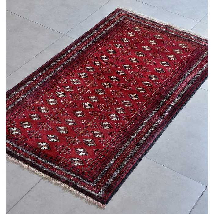 فرش دستبافت دو متری امیرخیز مدل ترکمن کد 21102