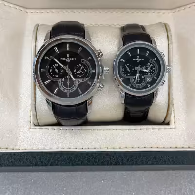 ست ساعت رومانسون چرمی