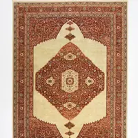 فرش ماشینی مرینوس طرح قاجار کد 600162  نه متری