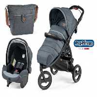 کالسکه peg peregoمدل Book Cross Modular رنگ blue denim