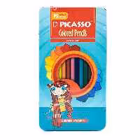 مداد رنگی 12 رنگ فلزی پیکاسو مدل superb writer