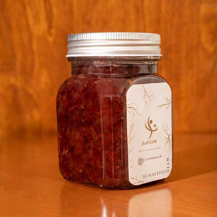 مربای ایزومالتولوز  گل سرخ (بدون شکر و شیرین کننده مصنوعی ونگهدارنده)400گرمی
