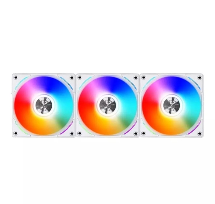 فن کیس لیان لی مدل UNI Fan AL120 ARGB White بسته 3 عددی