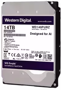 هارد وسترن دیجیتال بنفش Purple WD60PURZ ظرفیت 14 ترابایت