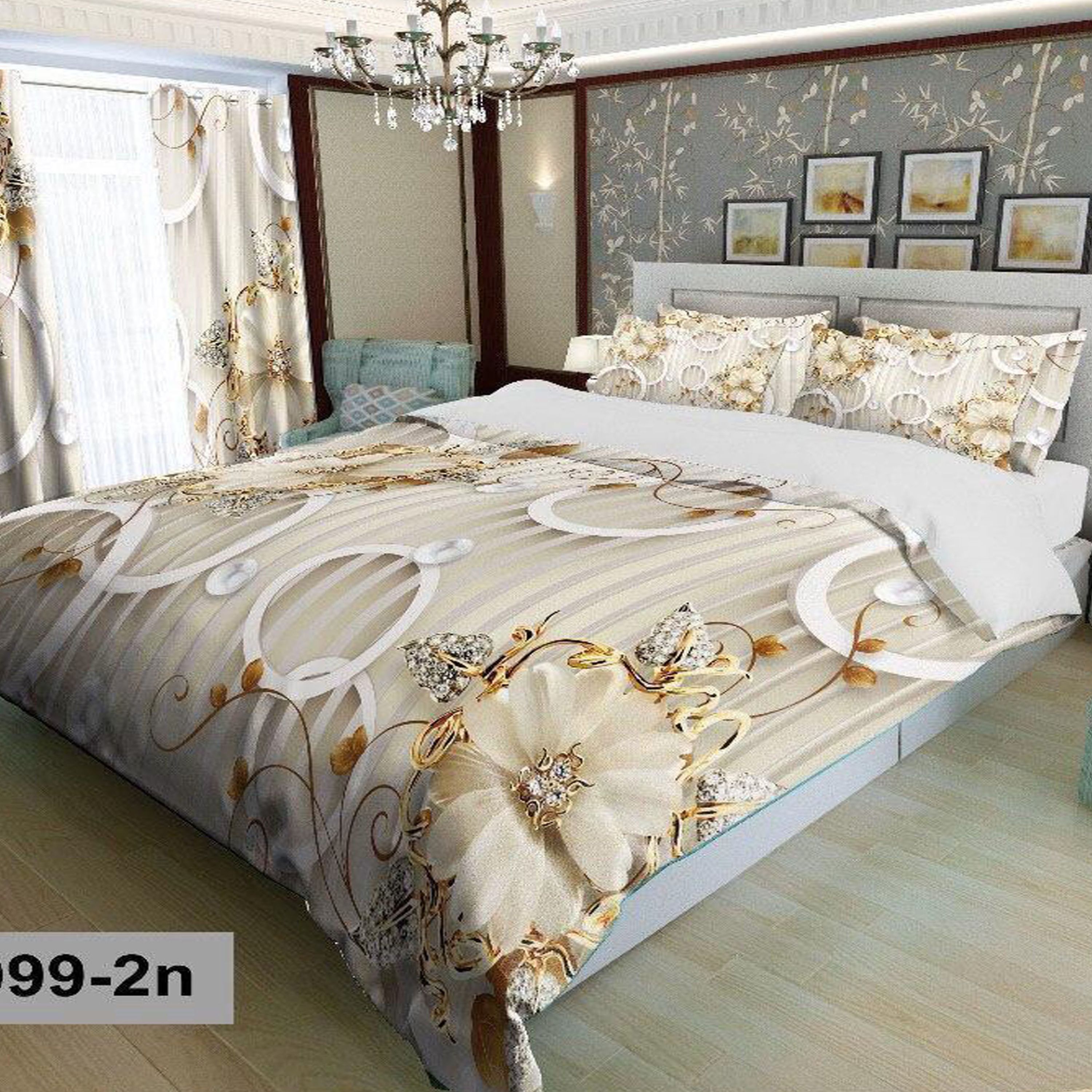 سرویس روتختی 1 نفره تنسل چاپی برندترک لند (Turk Land) کد rs z 99