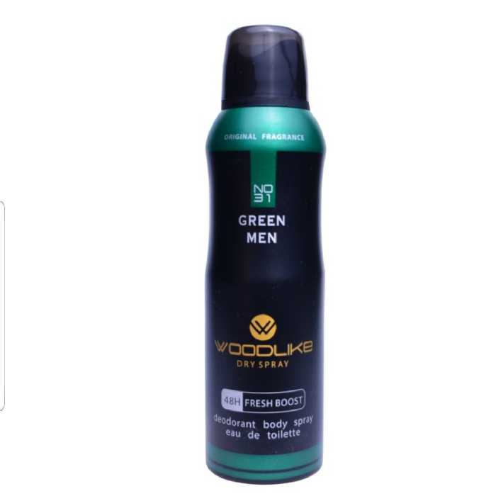 اسپری وودلایک خوش بو کننده بدن مدل Green حجم 200 میلی لیتر