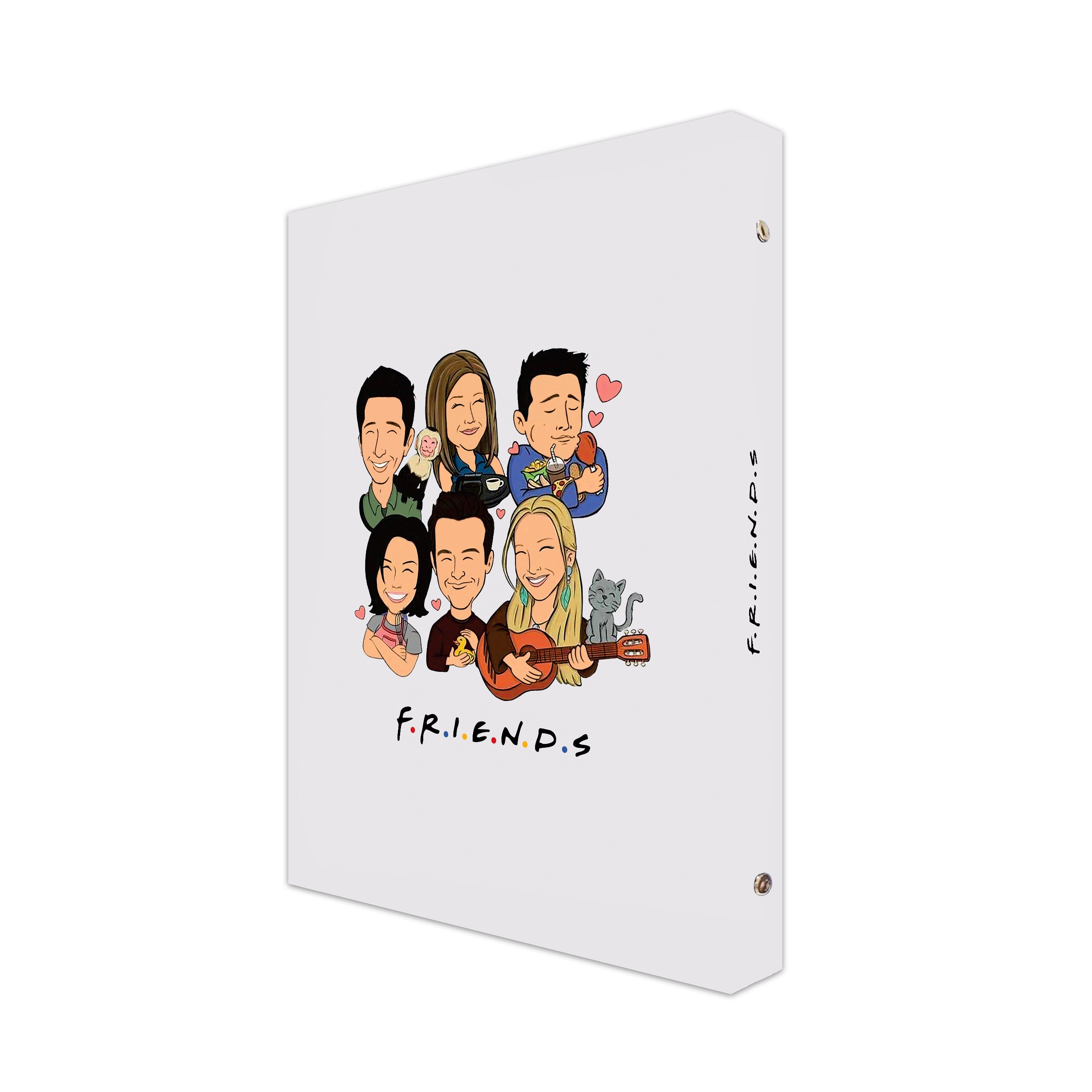 دفتر کلاسوری 100 برگ پدیده نقش مدل فیلم و سریال طرح Friends کد 03