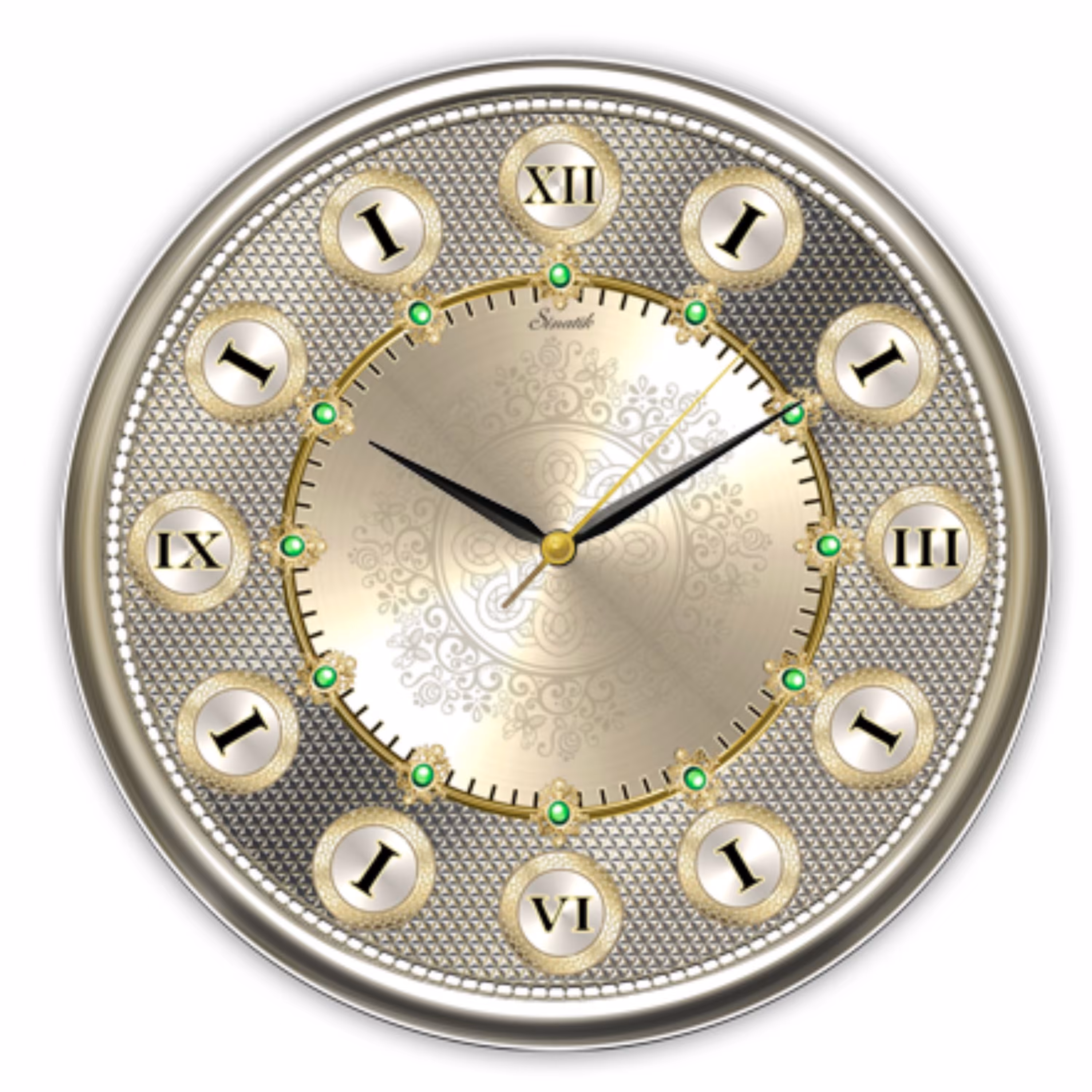 ساعت دیواری و رومیزی رینگ استیل کد 1032