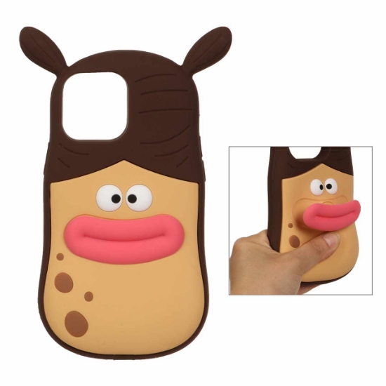 قاب گوشی سیلیکونی عروسکی لب قلمبه برای iPhone 12 Pro Max /13 Pro Max