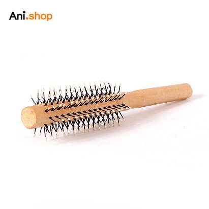 برس گرد چوبی