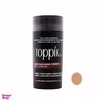 پودر پر پشت کننده مو تاپیک (Toppik) هیر فیلر کد 06 وزن 25 گرم رنگ قهوه ای روشن