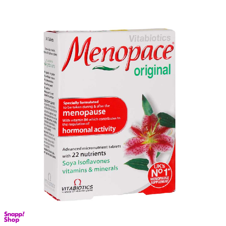 قرص منوپیس (Menopace) ویتابیوتیکس تعداد 30 عدد