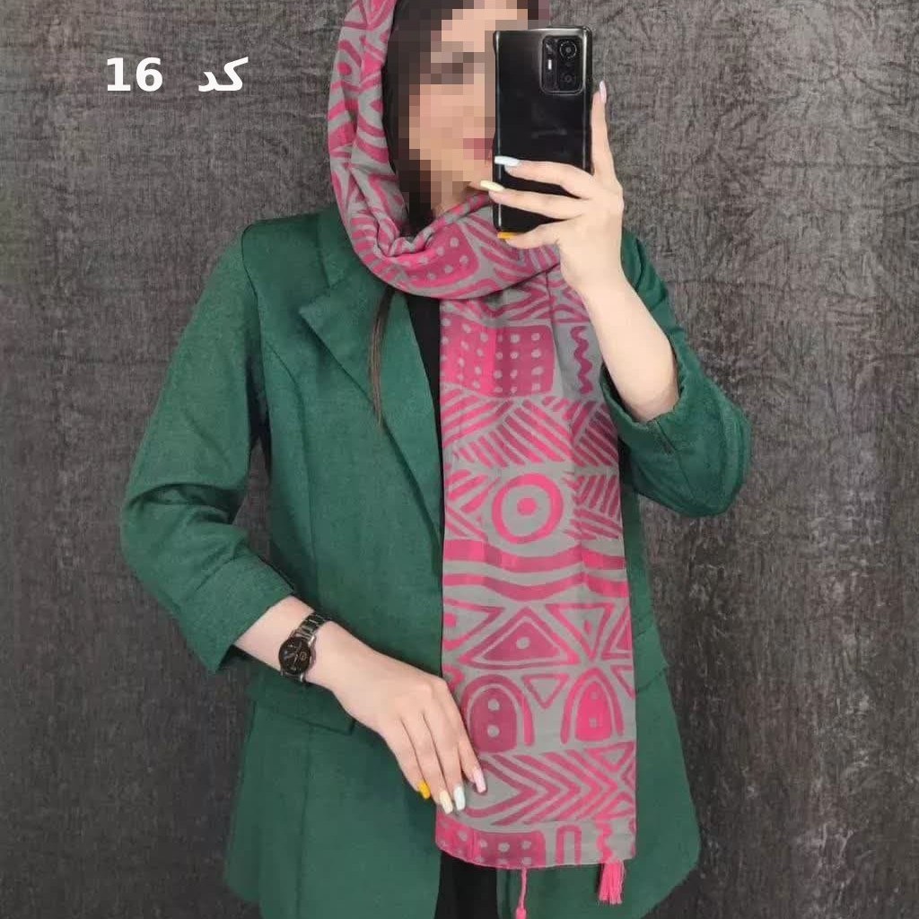 شال نخی اعلا منگوله دار (کد16) ارسال رایگان