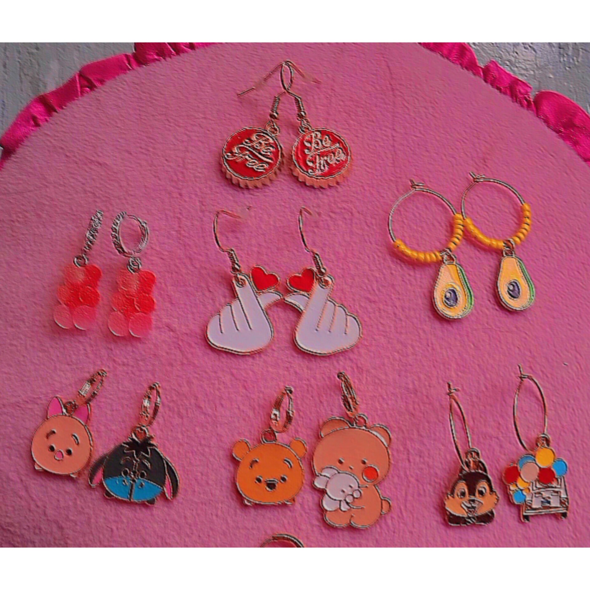 گوشواره فانتزی رنگ ثابت