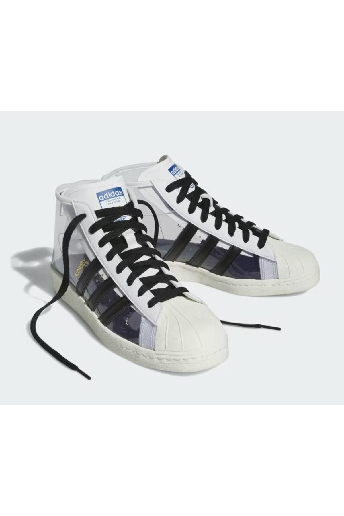 کفش دو و تمرین سفید مردانه زنانه كفش كتانى يونيسكس اسپرت مدل Koleksiyon Superstar BLONDEY PRO MODEL adidas