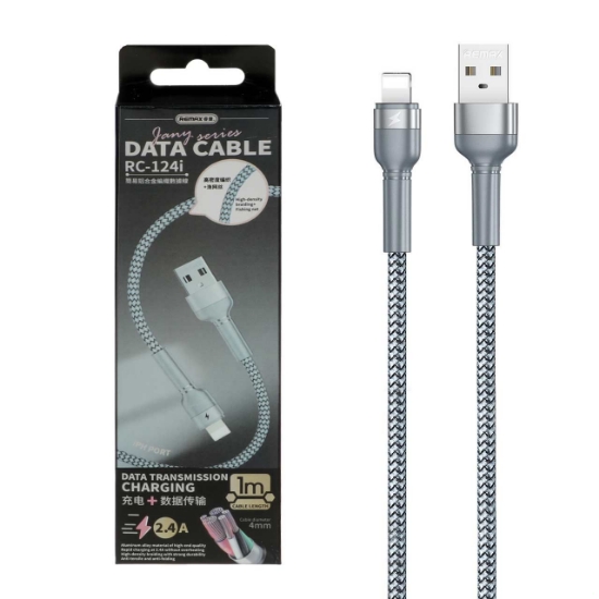 کابل تبدیل USB به لایتنینگ ریمکس مدل RC-124i به طول 1 متر