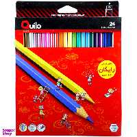 مداد رنگ ی کویلو (Quilo) مدل جعبه کاغذی 24 رنگ