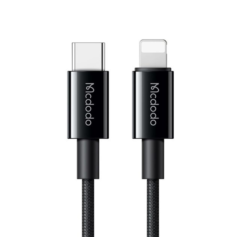 کابل شارژ Type-C به Lightning مدل Mcdodo CA-276 3A PD 36W طول 1.2 مترMcdodo CA-276 Type-C to Lightning 3A PD 36W 1.2m