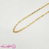 زنجیر مردانه آجری استیل طلایی 60 سانت 4 میل کد 867
