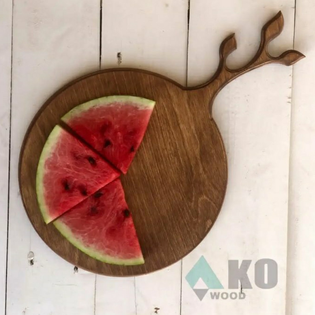 تخته سرو چوبی طرح برگ