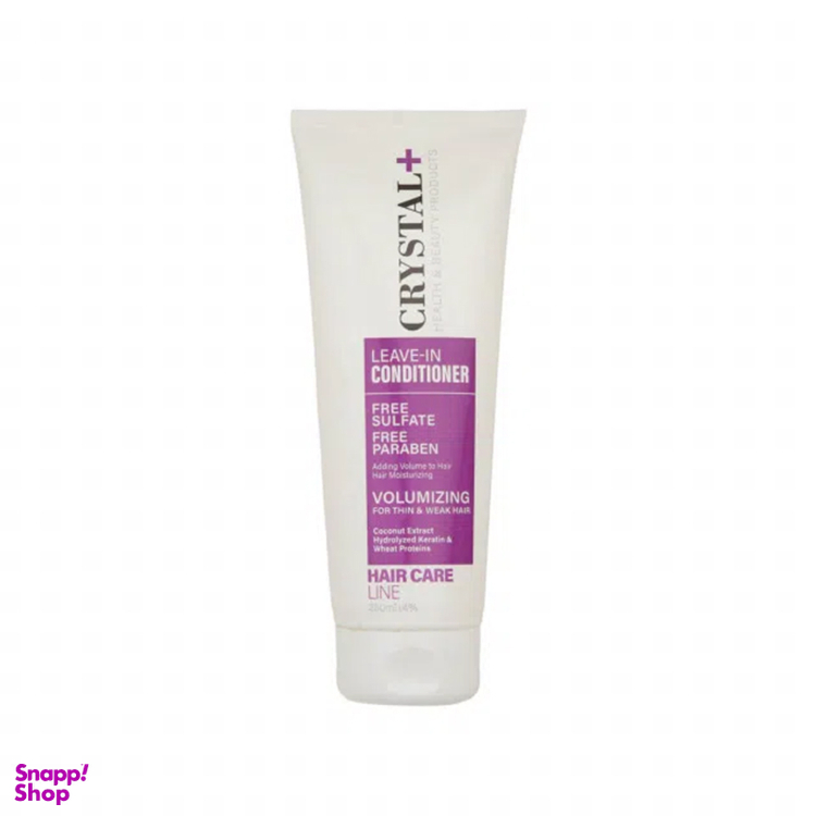 ماسک مو فاقد سولفات بدون آبکشی کریستال مناسب موهای نازک و ضعیف حجم 250 میلی لیتر