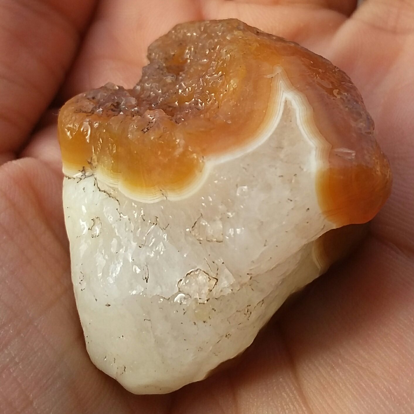 اسلایس سنگ راف عقیق سلیمانی 3بعدی رنگی ژئود دار بسیااار دیدنی کاملا طبیعی زیباا محشر