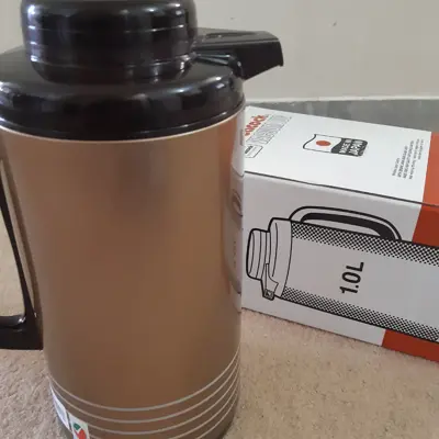 فلاسک پیکوک ژاپنی قرشدگی کم سایز 1 لیتر اصل  رنگ نارنجی فروش به قیمت خرید