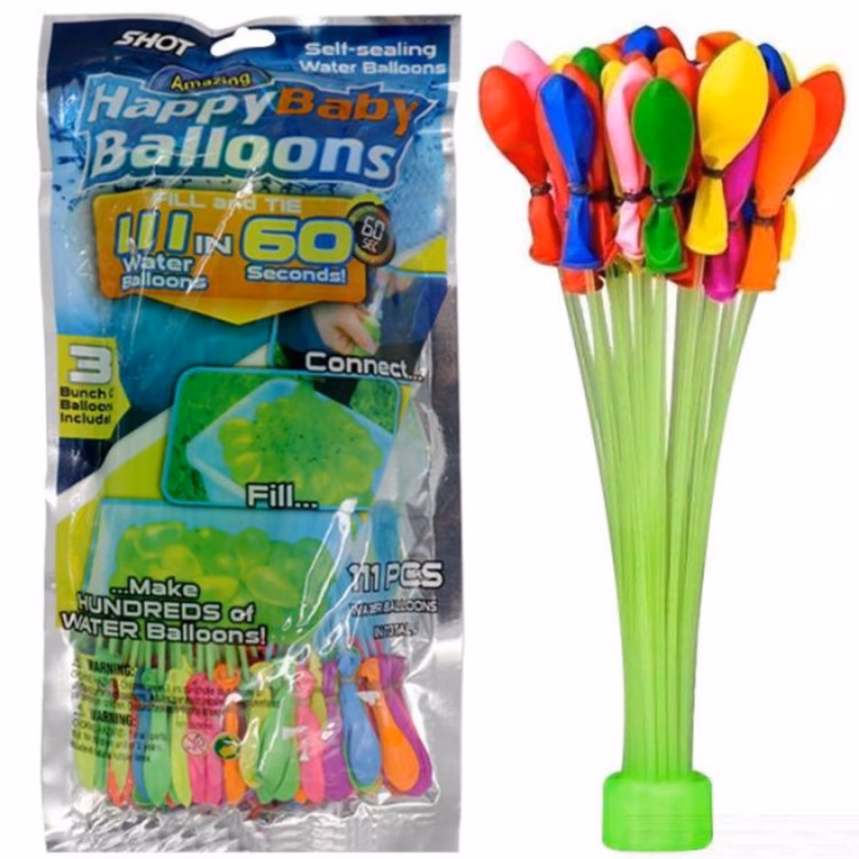 بادکنک آب بازی پمپ دار 111 عددی